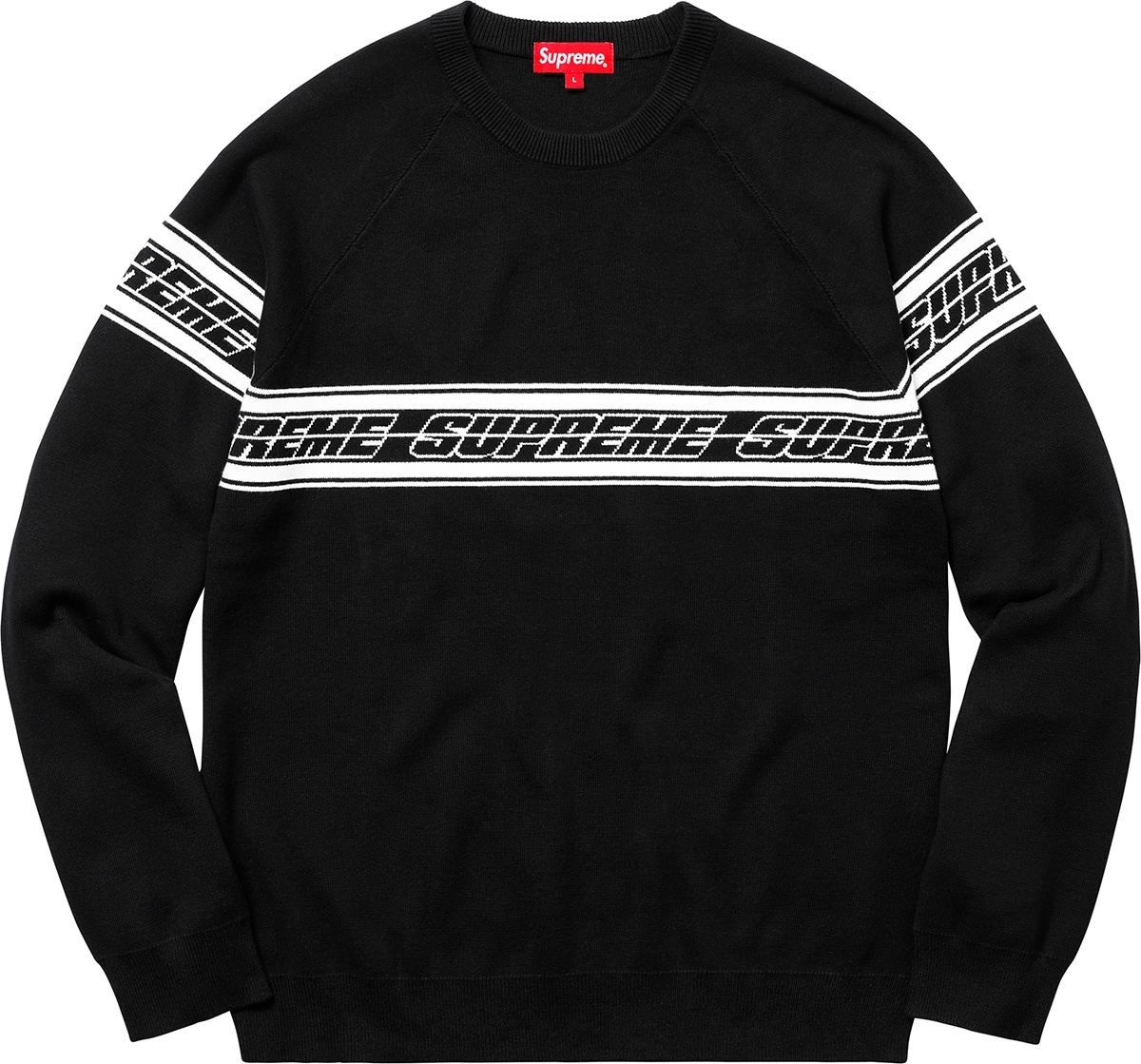 Striped Raglan Sweater view 3